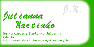 julianna martinko business card